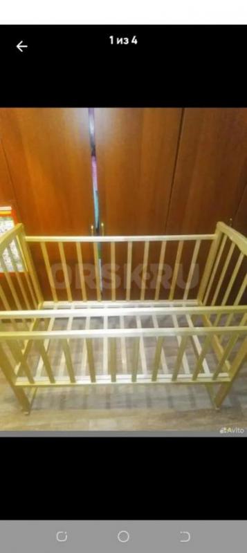 Продам детскую кроватку, с бортиками, с матрасом - Орск