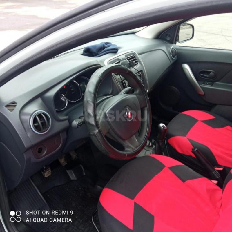 Рено логан 2 , белый цвет, собственник - Орск