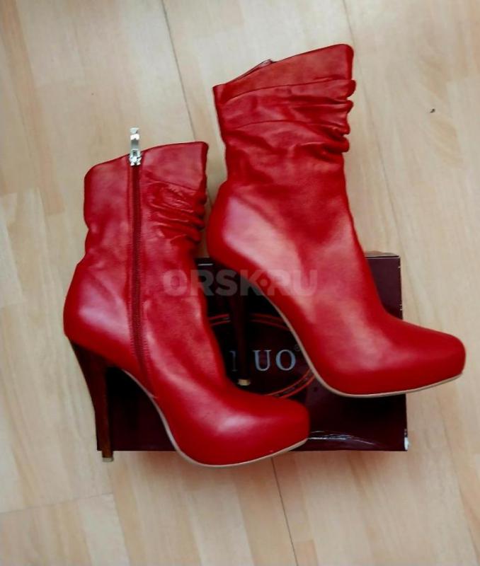 Новые полусапожки женские, натуральная кожа, скрытая платформа за 3990 руб.!!! - Орск
