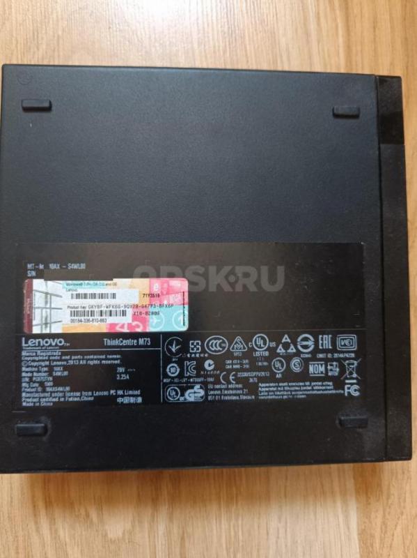 офисный комп Lenovo ThinkCentre M73 на intel Core I5, 8Gb ОЗУ, 512Gb HDD. - Орск