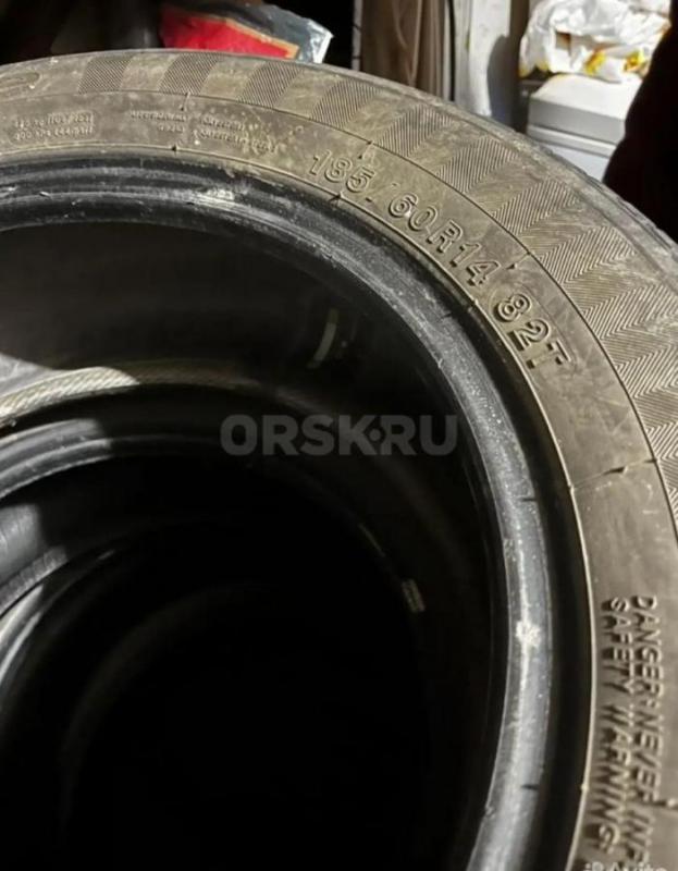 Летняя резина Yokohama 185-60-14 в отличном состоянии.1-балон Кама такой же по рисунку и такого же р - Орск