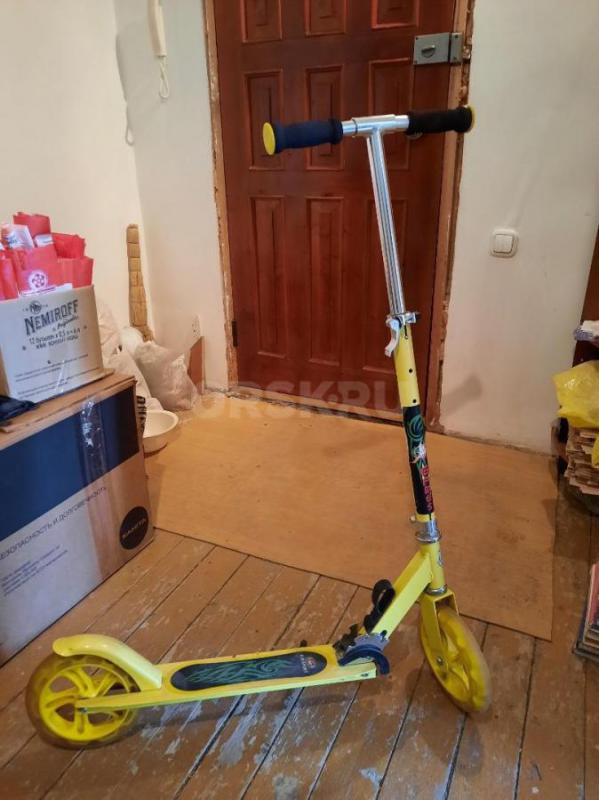 Самокат складной городской, регулируемая высота рулевой стойки - 91-96-100 см, тип тормоза ножной, д - Орск