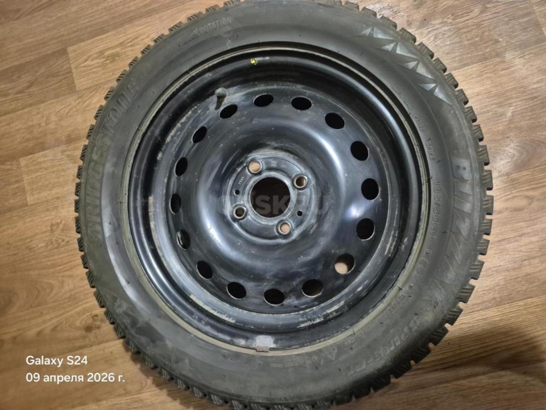 Продается колесо в сборе на штампованном диске R 15, 195 /55, шипов практически нет, возможно кому н - Орск