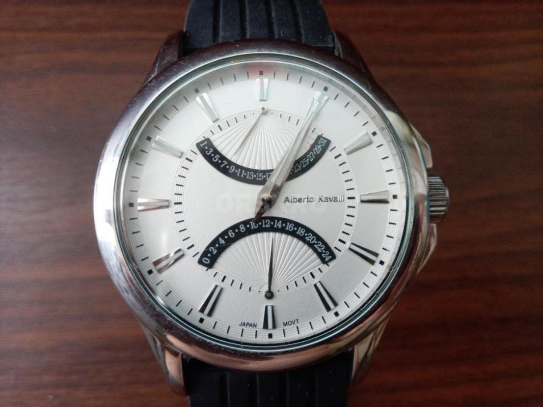 Часы мужские кварцевые Alberto Kavalli, новая швейцарская батарейка Renata. - Орск
