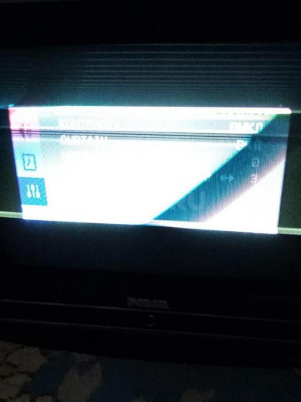 Телевизор б/у (не знаю что с ним)
Работал хорошо, после переезда - экран или включается или как на - Орск