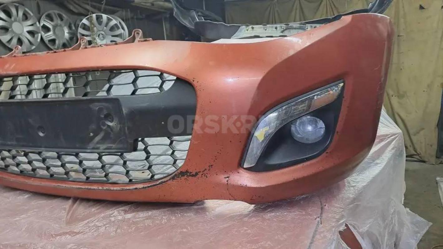 Продам на калину 2: Передний бампер в сборе заводской б.у. - Орск