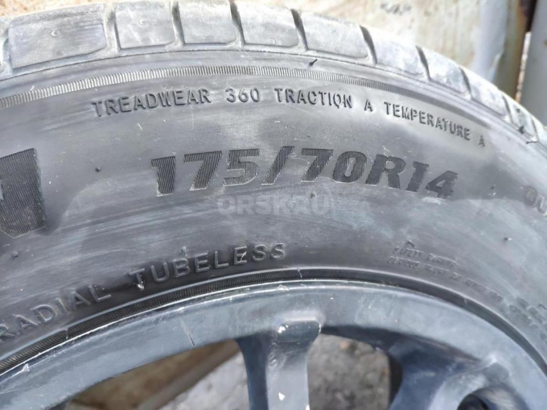 Продам летние колеса 175/70/R14 в сборе,резина куплена в том году в конце сезона,2025 года,маркировк - Гай