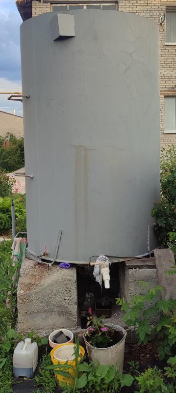 Бак для воды из газовой магистральной трубы 2,25 куб. - Новотроицк
