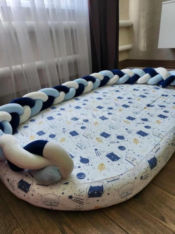 Комплект матрасов в детскую кроватку: круглый 75×75 см и овальный 125×75 см, высота 11 см. - Орск