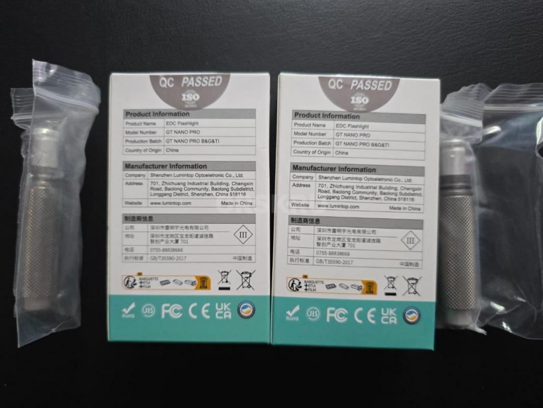 LUMINTOP GT NANO PRO титановый фонарь 1600 люмен. 5,5 труб
Мощность 13 W
Материал корпуса Титан ме - Орск