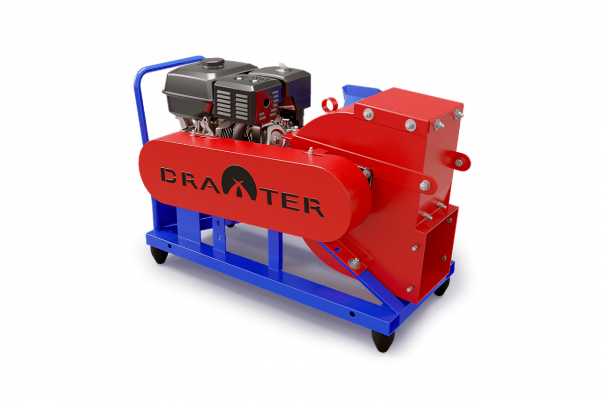 Промышленный щепорез DraXter Щ-350Б (бензин; 15л.с.-РС; сито 12 мм.; раструб 300х300 расш.; КБ13 - Екатеринбург