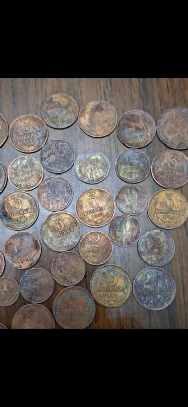Продам монеты СССР 1, 2, 3, 5, 10, 15, 20 копеек от 1960 - 1990года в количестве 450шт. - Орск